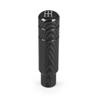 5 Black Speed Universal Carbon 130mm Gear Shift Knob Manual Transmission Aluminum Shifter Lever Knob