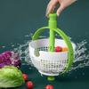 Ladfrol Salad Spinner, Dishwasher-Safe Colander, Kitchen Tool, Gift, Manual Drainer, Vegetable Spinner Bowl with Handle, Stylish Kitchen Utensil, Cook