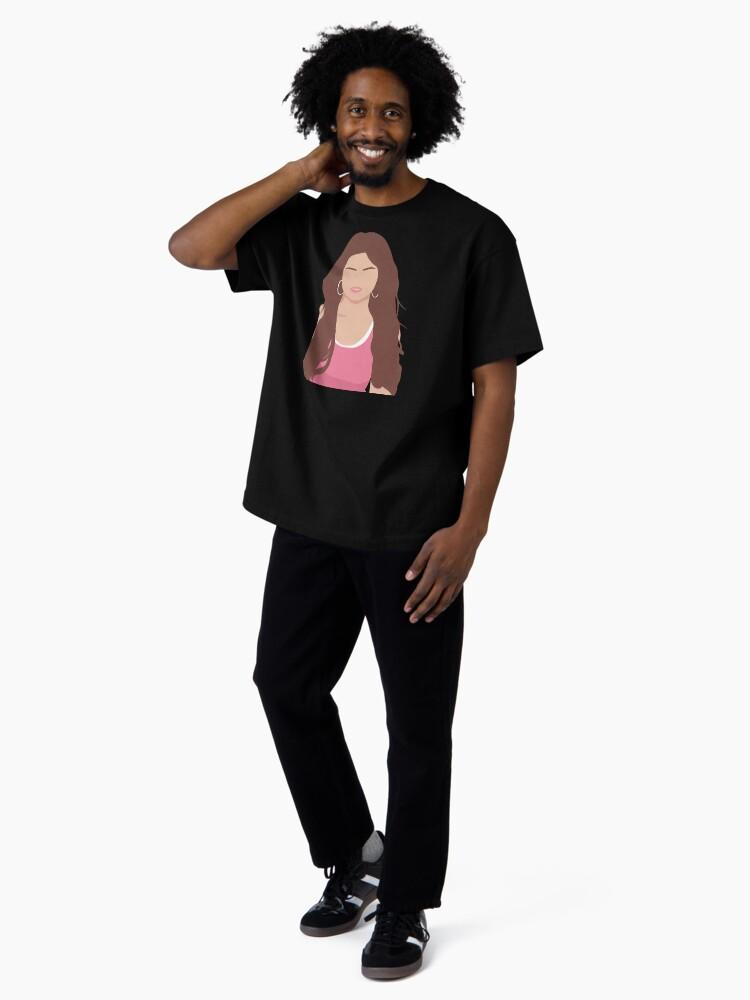 Selena Gomez Lineless Illustration Oversized T-Shirt