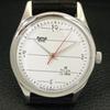USED HAND-WINDING HMT JANATA INDIAN MENS WHITE COLOR DIAL WATCH A432516-2 R112-a432516