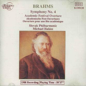 

CD MICHAEL HALASZ Brahms Symphony No.4 Academic Festi 8330130 GOLDEN CLASSICS Non Japan Classical Used