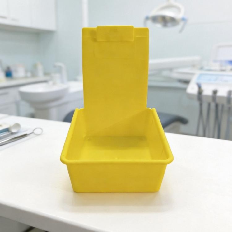 Dental Lab Storage Box With Clip Dental Working Lab Pan For Denture Mold Transport And Organization In Workshop