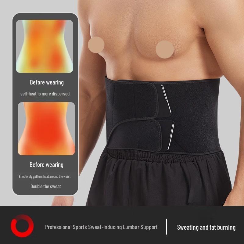 

OLOEY Silver Ion Sweat Waist Trimmer Belt