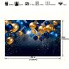 Royal Blue Glitter Background,birthday Wedding Dance Graduation  Background Party Glitter Blue Balloon Party Decoration