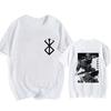 EU Size Japanese Anime Harajuku Berserk Guts Eyes Print Funny T Shirt Graphic T-shirt Manga Streetwear Tshirt Hip Hop Tee Unisex