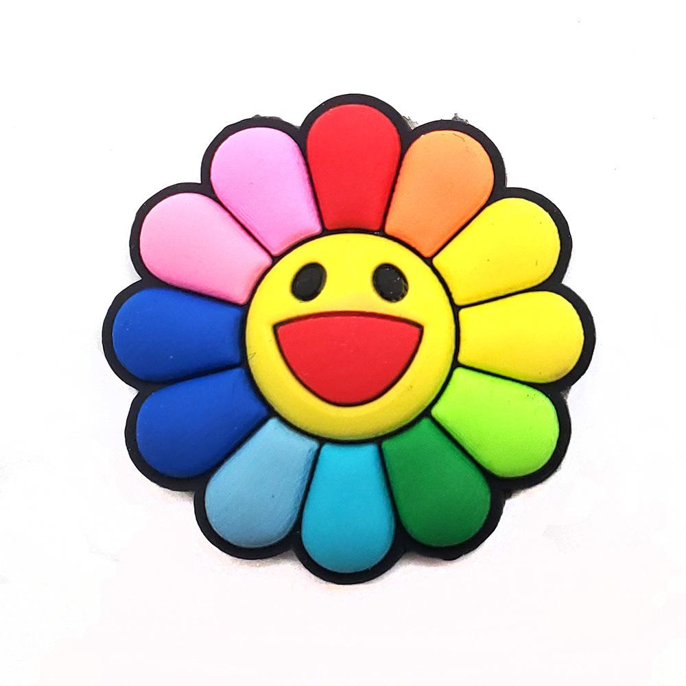 Butterfly Sunflower Series: Clog Shoe Charms & PVC Buckle Accessories