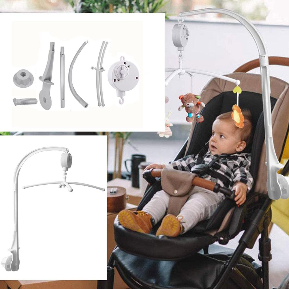 Baby Crib Claw Mobile Bed Bell Holder with Music Box Adjustable Holder Cot Mobile Arm DIY Toy