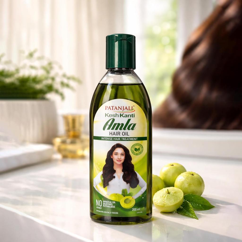 Patanjali Amla Hair Oil 200ml Pack Of 1 | Strengthen Roots & Reduce Hair Fall Naturally