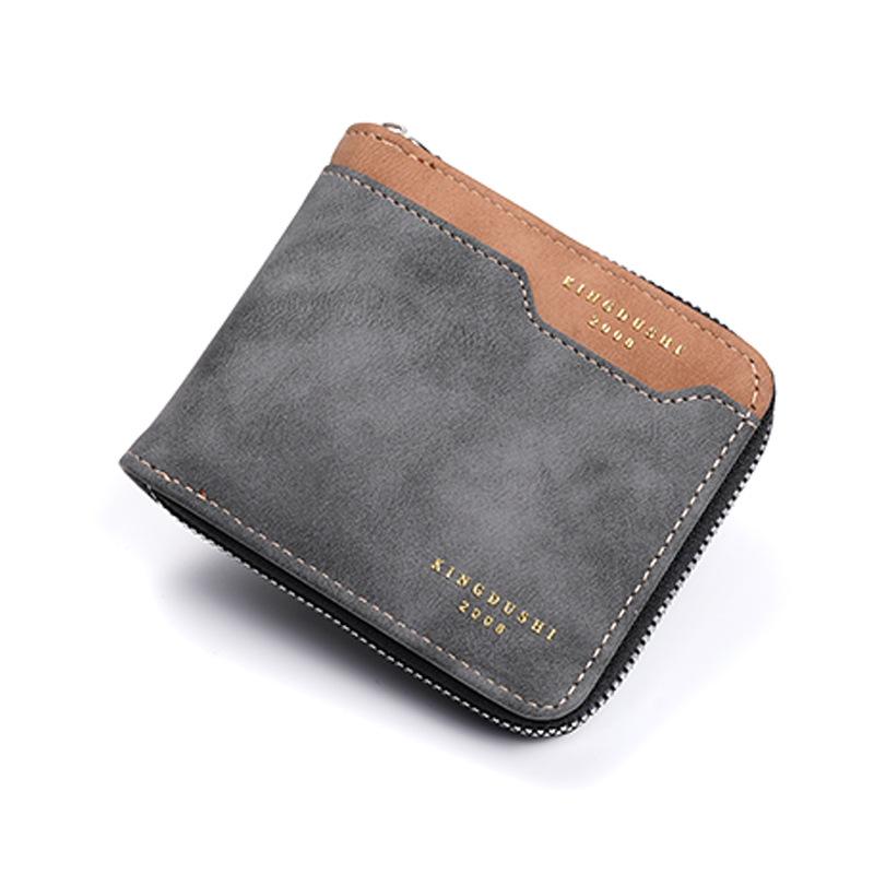 New Men'S Wallet Men'S Short Wallet Fashion Youth Wallet Large Capacity Multi-Card Wallet