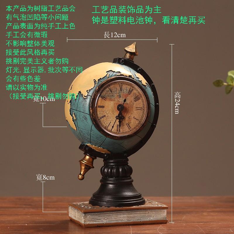 European-Style Table Clock with Violin-Shaped Ornament,Decorative Art Piece for Living Room,Office Desk,and Wine Cabinet
