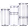 Clear Sealed Tank Sealed Jar With Lid Circular Storage Bucket Cans Nut Jar Miscellaneous Grain Tank Plastic Bottle