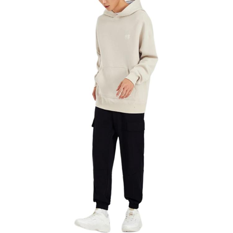 Li Ning Sweatshirt Unisex Oat Gray Between Gray Couple's AWDS087-4