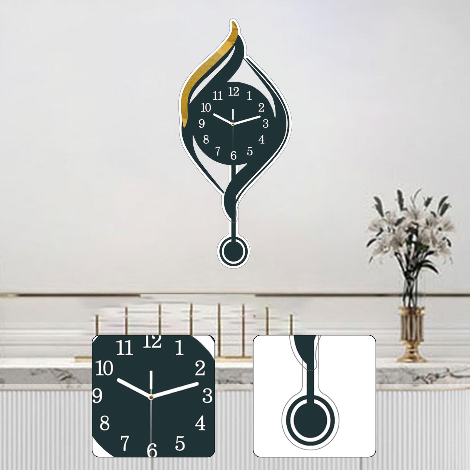 

Wall Clock Fashion Simple for Living Room Decor for Hotel Indoor Bathroom чёрный