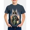 3d Print Retro Animal Top Tee Shirt Kids Boys Clothes Short Sleeve Casual Children's Clothing Fashion T Shirt For Boys