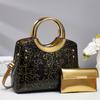 Pu Leather Vintage Motorcycle Bag With Flower Embossed Design For Daily Use