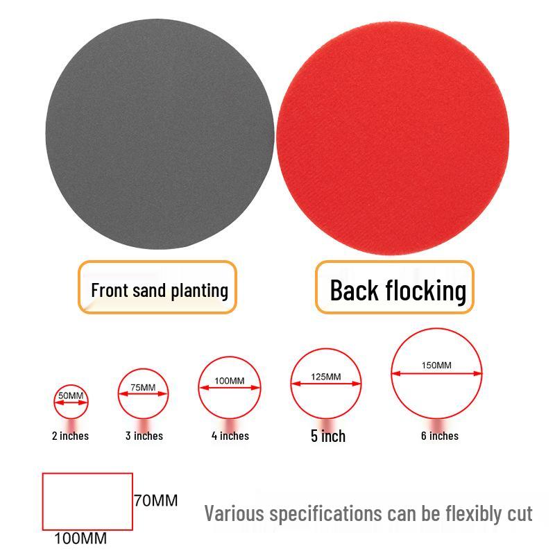 5" Self-Adhesive Sandpaper Sponge Pad for Car, Metal & Electronic Polishing
