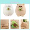 Cute And Cuddly Avocado Cat Plush Toy For Kids And Adults