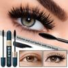 4D Mascara Double Effect Lengthen Curling Thick Eyelash Extension Long Lasting Silk Fiber Eye Lashes Makeup Mascara Cosmetics