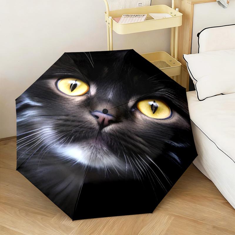 1PC Cats Automatic Umbrella - Suitable Travel Outdoor Portable Umbrella Birthday Gift Daily Essentials