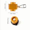 Hexagonal Body Canister Adapter Gold Gas Conversion Connector  Backpacking Trips
