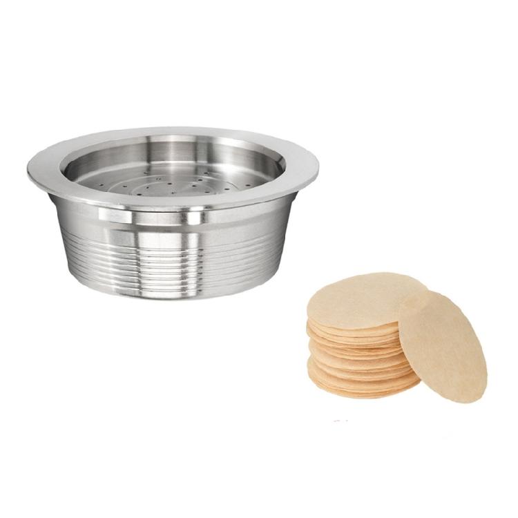 

Stainless Steel Coffee Filter Basket and 100 Unbleached Paper Filters Multipurpose Brewing Accessory for Home Office 1