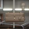 2026 New Old Money Wind Hand Carry Lunch Box Bag First Layer Cowhide Single Shoulder Crossbody Bag Dinner Bag Genuine Leather Hand Carry