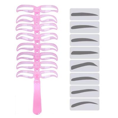 8 Stück/Set Augenbrauenformvorlage Helfer Augenbrauen Schablonen Set Pflegekarte Augenbrauen Definieren Make-up Werkzeuge Maske