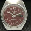 POUŽITÉ VINTAGE SEIKO 5 AUTOMATIC 6309A JAPONSKO PÁNSKÉ D/D HNĚDÉ HODINKY 596-a312725-2 SKU596-a312725