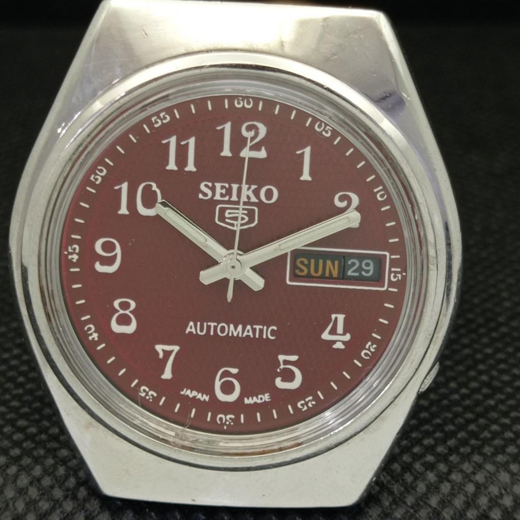 UŻYWANY ANTYCZNY SEIKO 5 AUTOMATIC 6309A JAPOŃSKI MĘSKI ZEGAREK D/D BRĄZOWY 596-a312725-2 SKU596-a312725