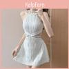 Elegant Swimsuit Women One Piece Tummy Control Polyester Waterproof Summer Beachwear For Vacation