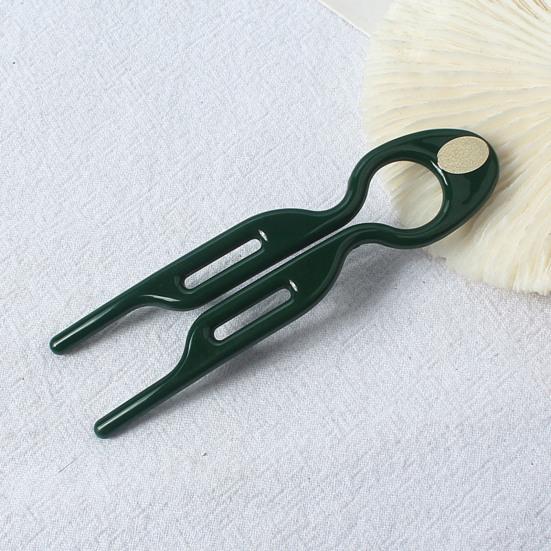 Plastik Saç Çubuğu U Şekilli Tasarım İnsancıllaştırılmış Saç Çatalı Arka Kafa Kadın Saç Bakım Aracı Saç Aksesuarı