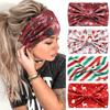 Halloween Christmas Headband Wide Yoga Sports Headband Pumpkin Skull Ghost Holiday Headband Female