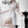 Greek Goddess Medieval Skirt Halloween Costume Elf Dress Cleopatra Athena Performance Costume