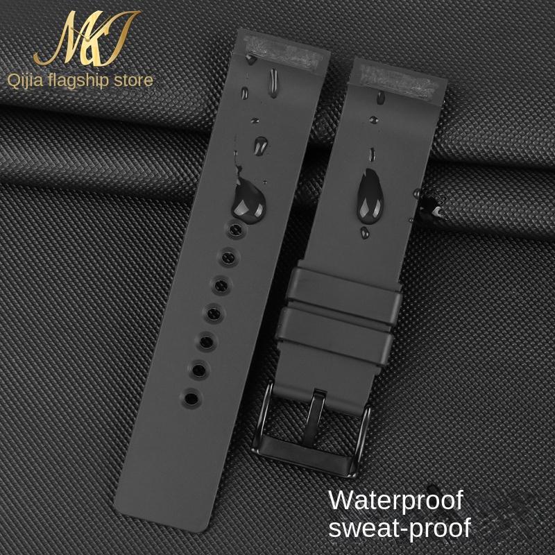 For Cartier Santos 100 Rubber Watch Band Black Rivet Silicone Strap 20mm 23mm Watch Band Men Women Brown Blue Soft Bracelet