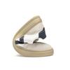 Men's Plus Size Quality Cowhide Skate Shoes, European Color Block Trendy White Casual Sports Sneakers