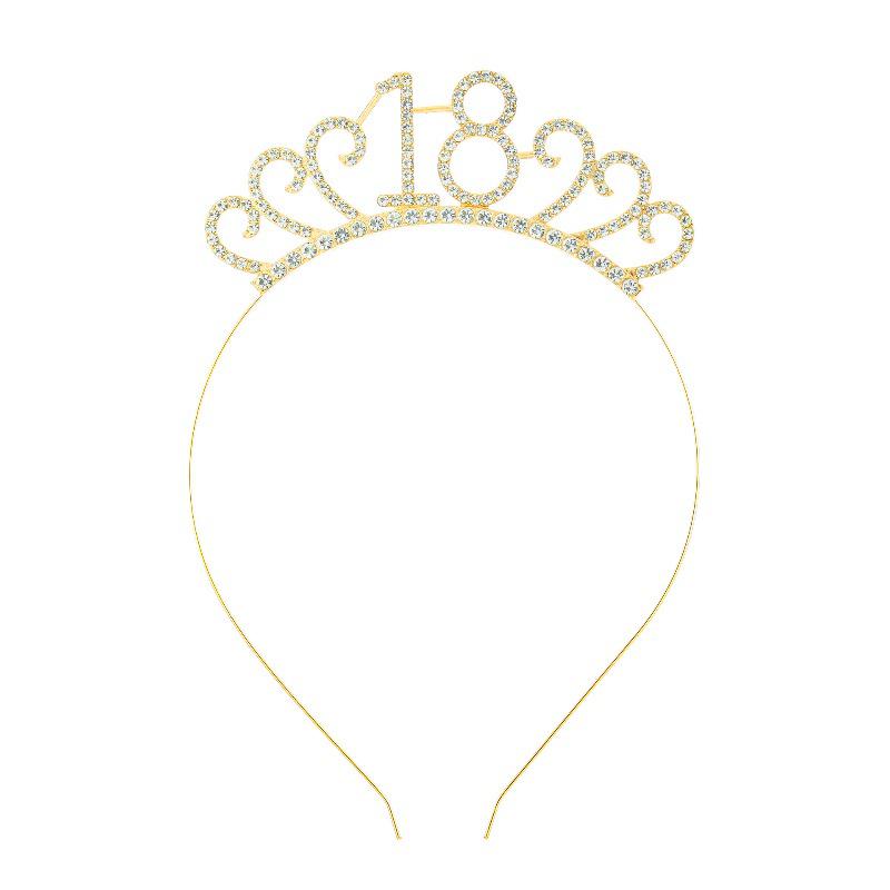 Cross-Border Digital Birthday Crown Set: Headdress, Party Shoulder Strap & Etiquette Belt Photo Prop for Girls