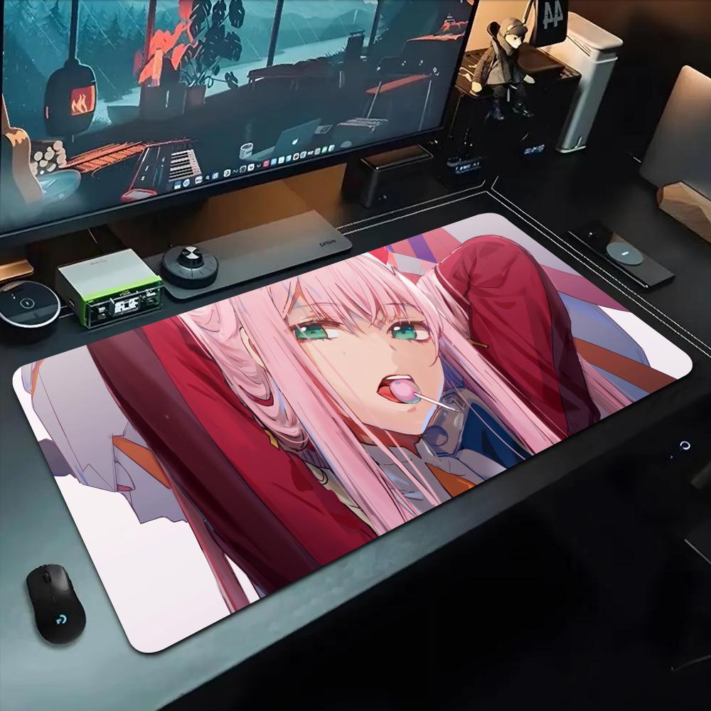 zero two Mouse Pad 500X1000 mm Large Gaming Mousepad Gamer XL Rubber Otaku Keyboard Pad Laptop Desk Mat