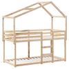 Bunk Bed Without Mattress 90x200 Cm Solid Pine Wood