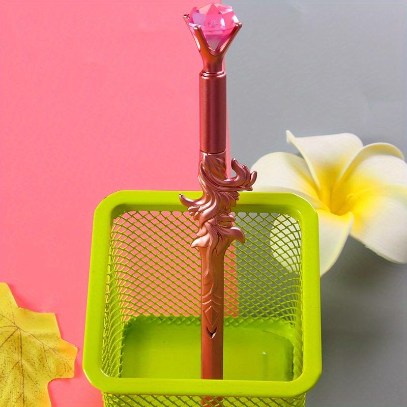 

Школьный сезон 10 шт. 0,5 мм креативная гелевая ручка с алмазным мечом в форме аниме-меча, водяная ручка, канцелярские принадлежности, ручка для подписи красный