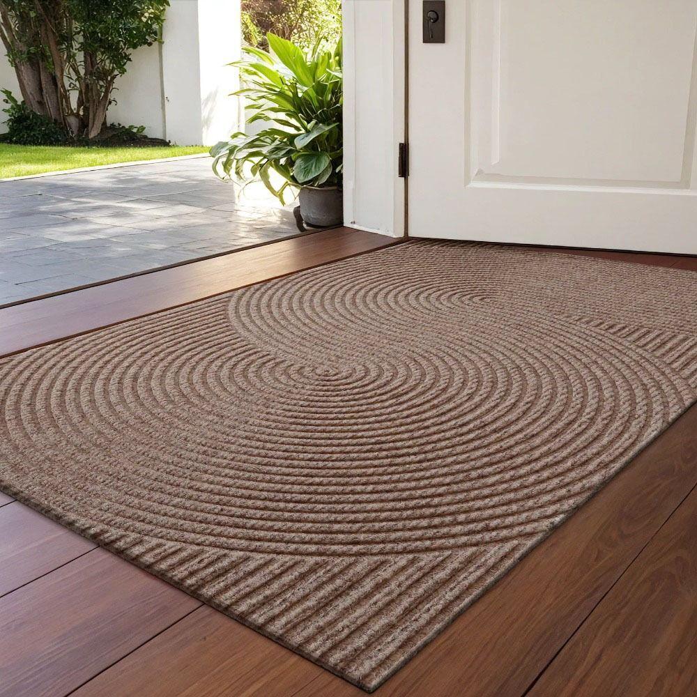 Waterproof Welcome Door Mats Geometric Wave Pattern Floor Mat Bath Mat Door Rug  Garden