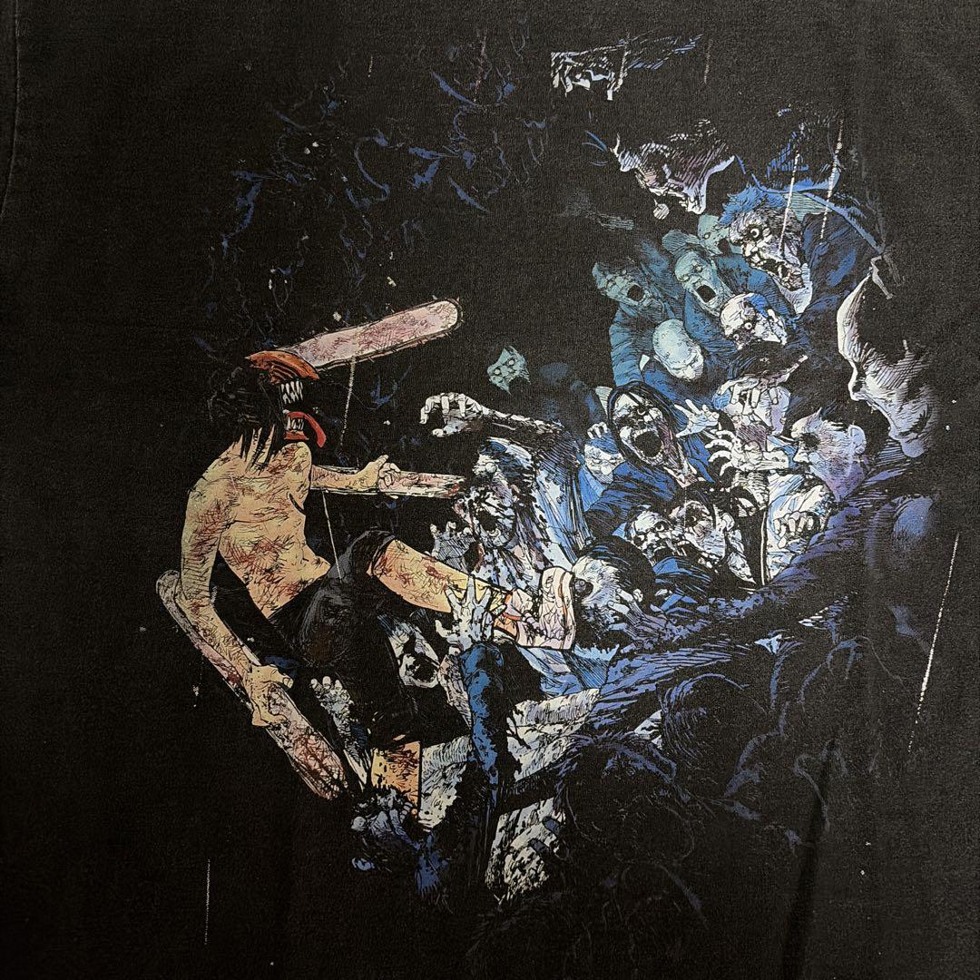 

[USED] Chainsaw Man Anime T-shirt, Extremely Rare, Chainsaw Man Zombie Devil