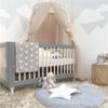 Rainbow Bed Canopy Lace Net Unique Pendant Play Tent Bedding for Kids Playing Reading with Children Round Dome Netting Curtains Baby Boys Girls Games
