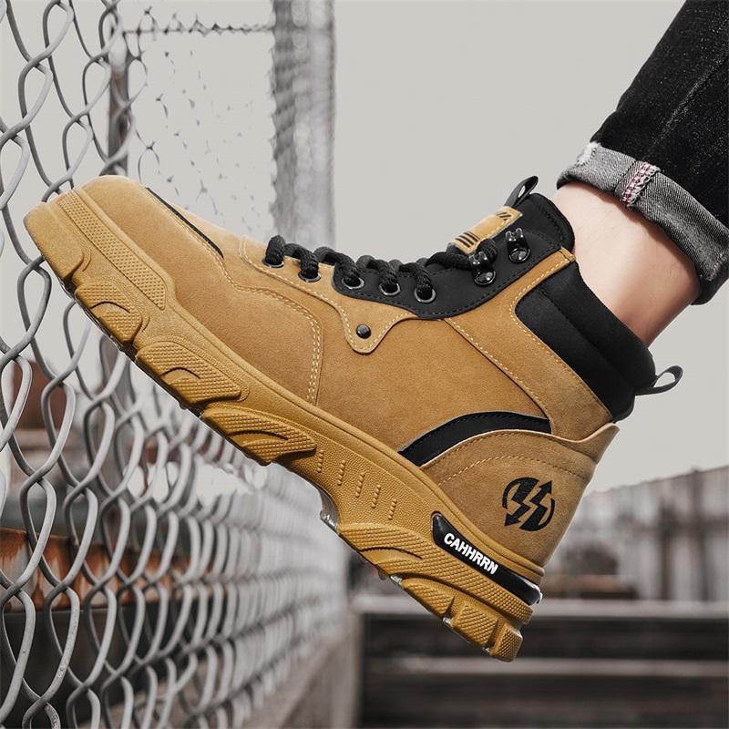 Fashion Fashion Boots Men Outdoor High Top Shoes Sneakers Men Ankle Motorcycle Boots For Men Classic Platform Sneakers Male