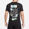 Nike T Shirts Men's Black Crew Neck Moderate Straight Fit FB9775-010