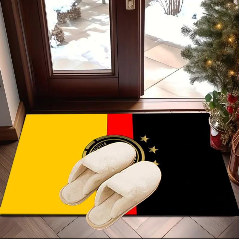 German Football Emblem Printed Area Rug for Office, Chair Rug, Decorative Carpet Floor Mat, Large Size Fan gifts Christmas gifts