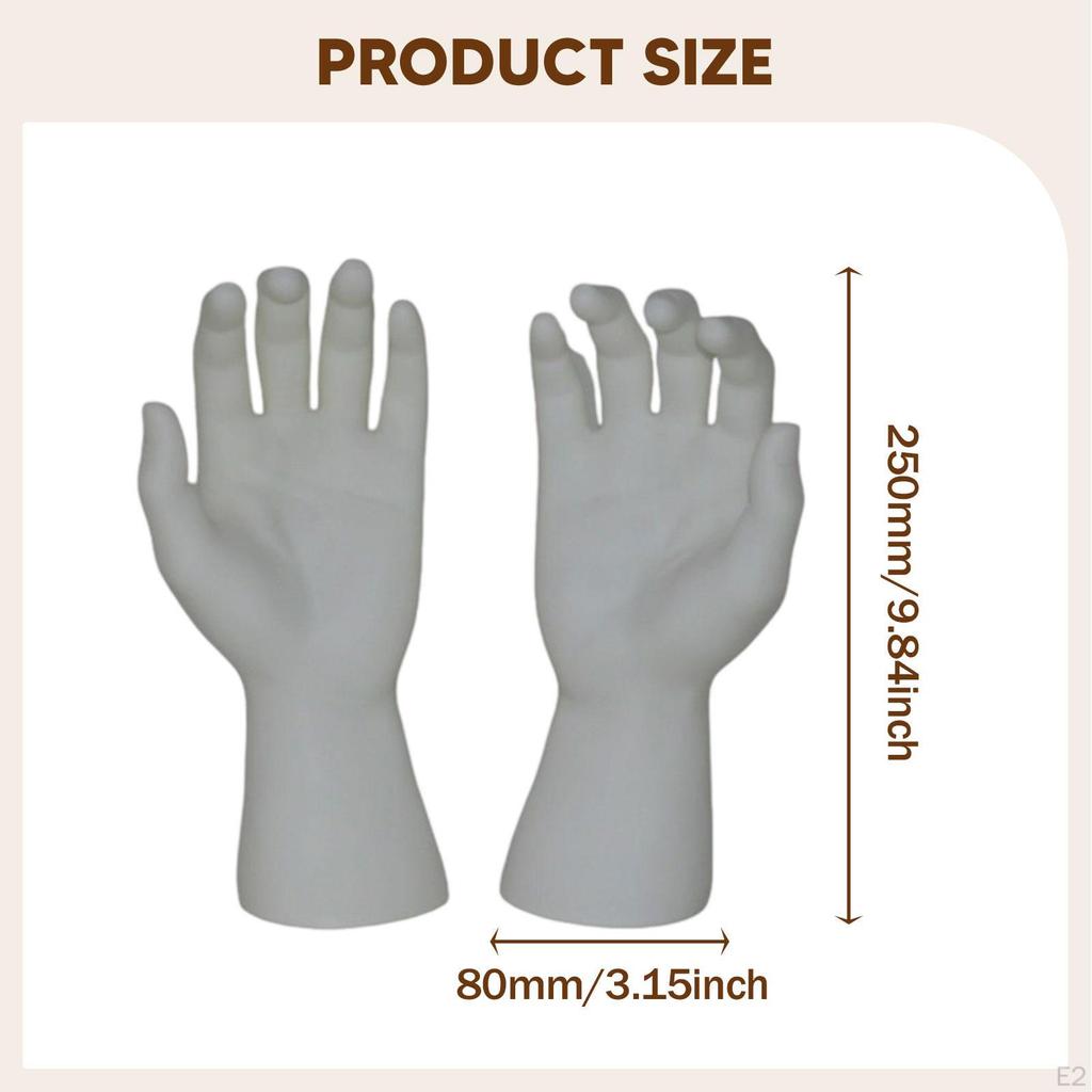 Male Hand Models for Glove Display Photography Shop Right and Left Decorative Halloween Decorations