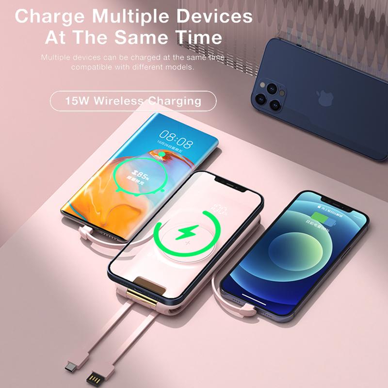 Power Bank Magnetico 20000 MAh Con Ricarica Rapida Wireless E Cablata – Per Smartphone, Laptop E Cuffie