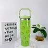 30Oz Car Cup 304 Stainless Steel Vacuum Insulation Cold Preservation Handle Cup Cartoon Kt Cat Car Cup Ice Bar