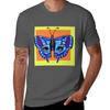 Blue Butterfly Tshirt Outdoor Work Short Sleeve Top Tshirt