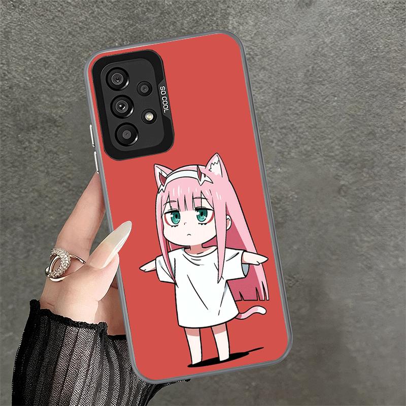 Zero Two 02 Kawaii Niedliche Weiche Handyhülle für Samsung A17 A16 A15 A14 A13 A57 A56 A55 A54 A53 A37 A36 A35 A34 A33 A26 A25 A24 A23